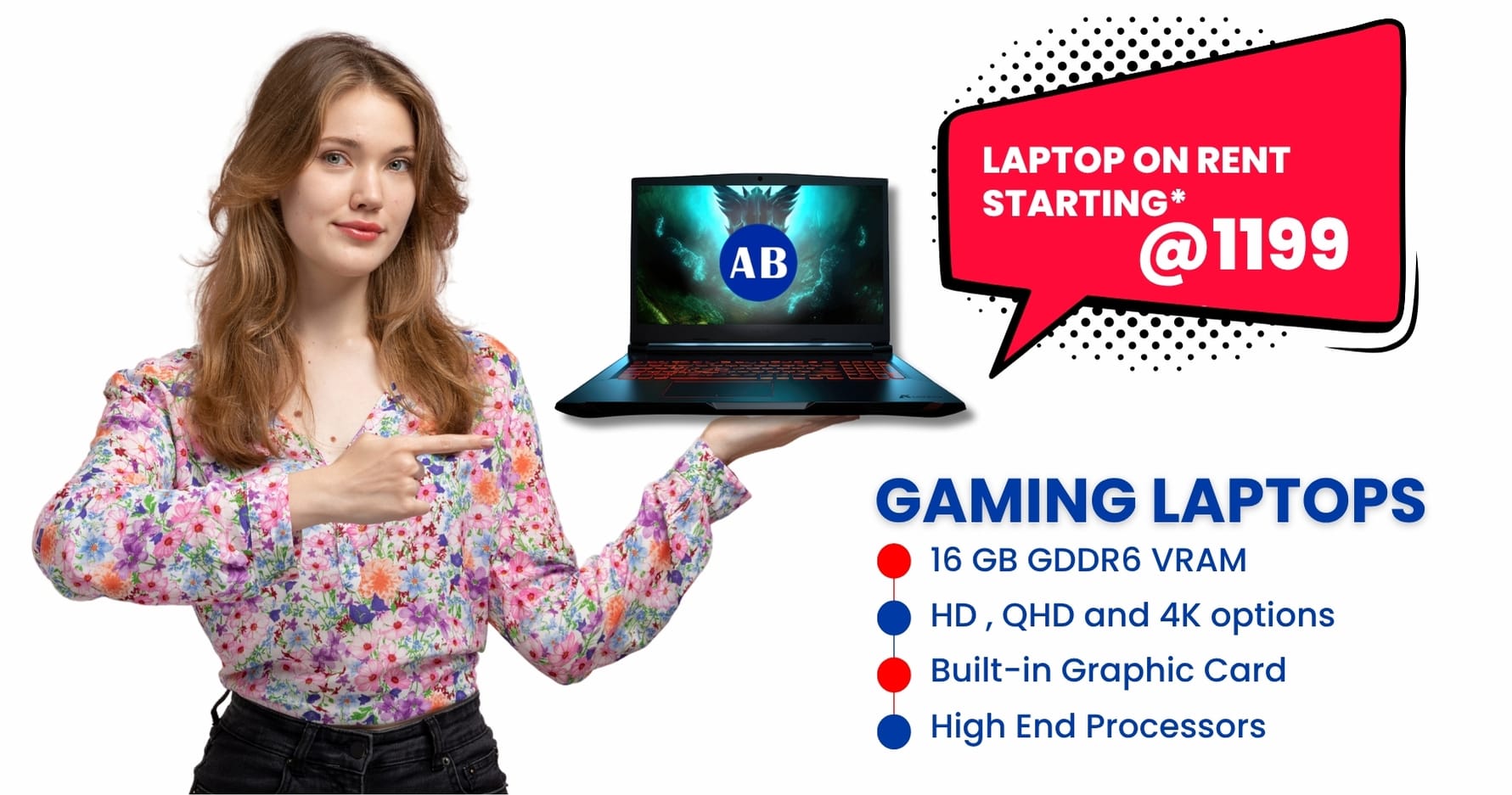 HP laptops on rent offer